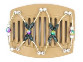 African Butterfly Thick Hair Comb - Beada Tube Blonde 29
