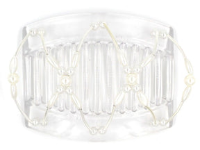 African Butterfly Thick Hair Comb - Beada Tube Clear 25