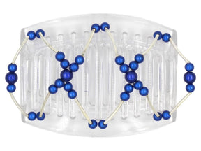 African Butterfly Thick Hair Comb - Beada Tube Clear 27