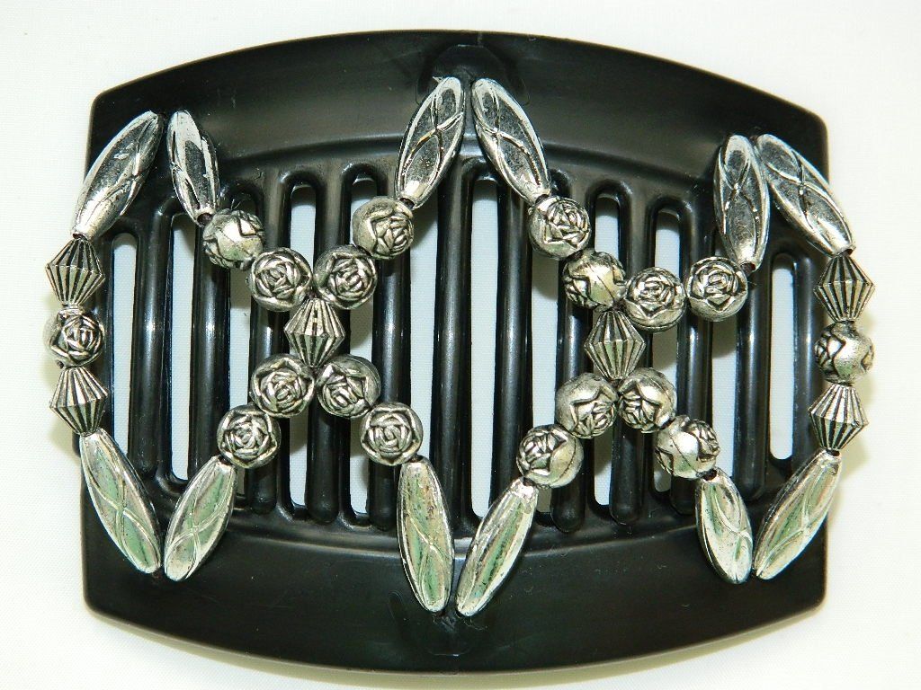 African Butterfly Thick Hair Comb - Dalena Black 20