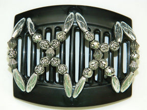 African Butterfly Thick Hair Comb - Dalena Black 20