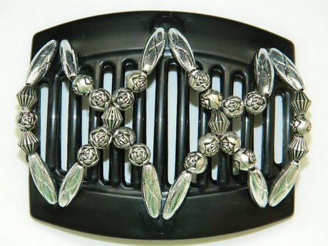 African Butterfly Thick Hair Comb - Dalena Black 20