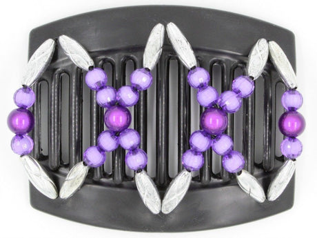 African Butterfly Thick Hair Comb - Dalena Black 79