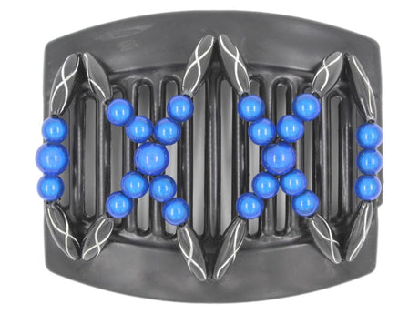 African Butterfly Thick Hair Comb - Dalena Black 91