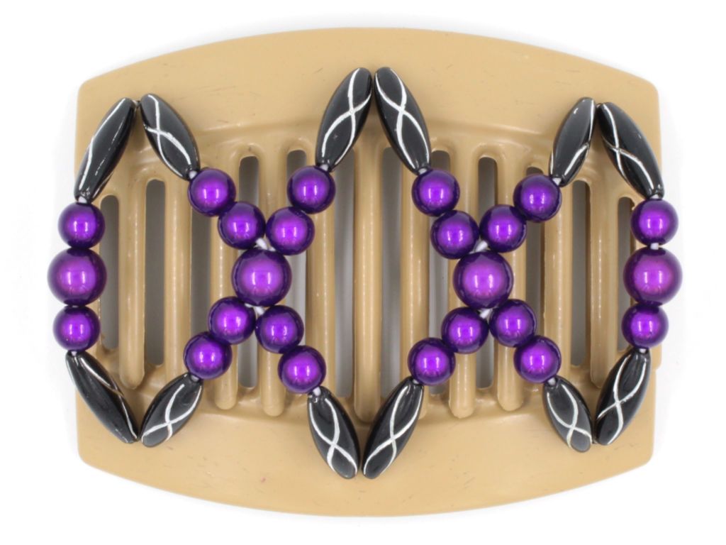 African Butterfly Thick Hair Comb - Dalena Blonde 49