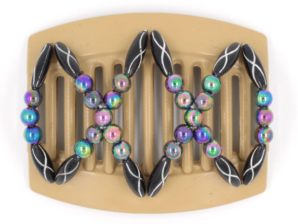 African Butterfly Thick Hair Comb - Dalena Blonde 50