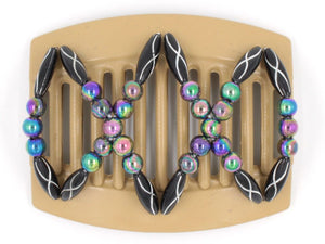 African Butterfly Thick Hair Comb - Dalena Blonde 50