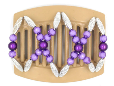 African Butterfly Thick Hair Comb - Dalena Blonde 52