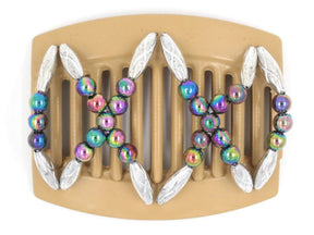African Butterfly Thick Hair Comb - Dalena Blonde 54