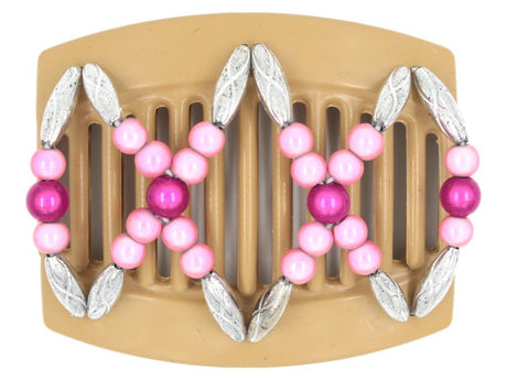 African Butterfly Thick Hair Comb - Dalena Blonde 57