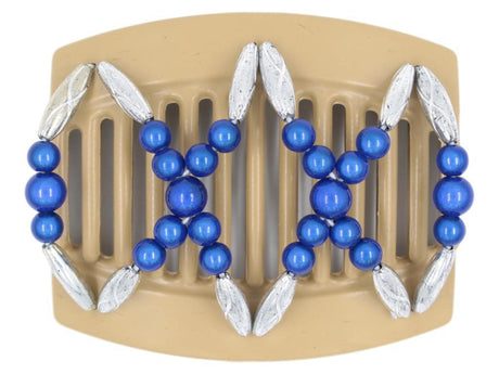 African Butterfly Thick Hair Comb - Dalena Blonde 58