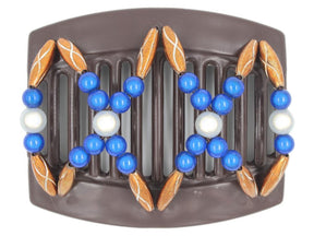 African Butterfly Thick Hair Comb - Dalena Brown 106