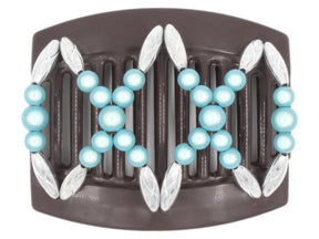 African Butterfly Thick Hair Comb - Dalena Brown 142