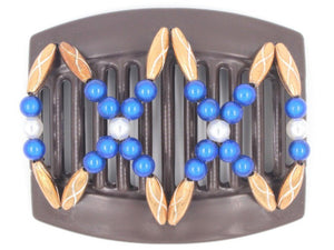 African Butterfly Thick Hair Comb - Dalena Brown 89