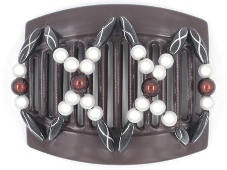 African Butterfly Thick Hair Comb - Dalena Brown 94