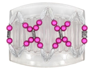 African Butterfly Thick Hair Comb - Dalena Clear 130