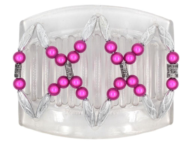 African Butterfly Thick Hair Comb - Dalena Clear 130