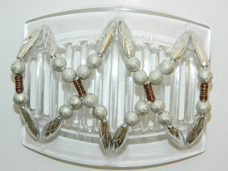 African Butterfly Thick Hair Comb - Dalena Clear 34