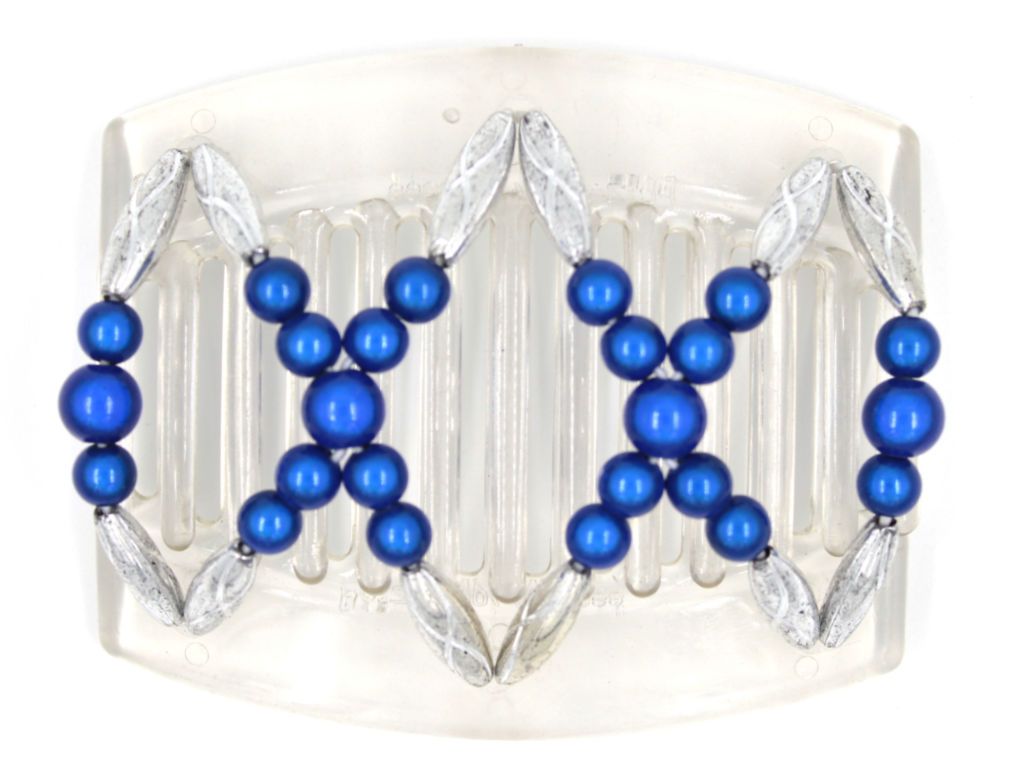 African Butterfly Thick Hair Comb - Dalena Clear 68