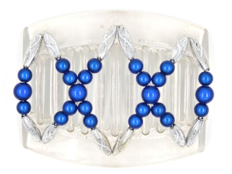 African Butterfly Thick Hair Comb - Dalena Clear 68
