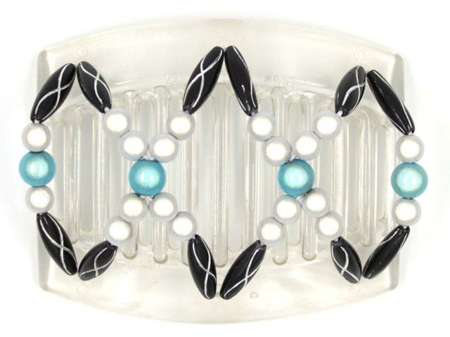 African Butterfly Thick Hair Comb - Dalena Clear 69