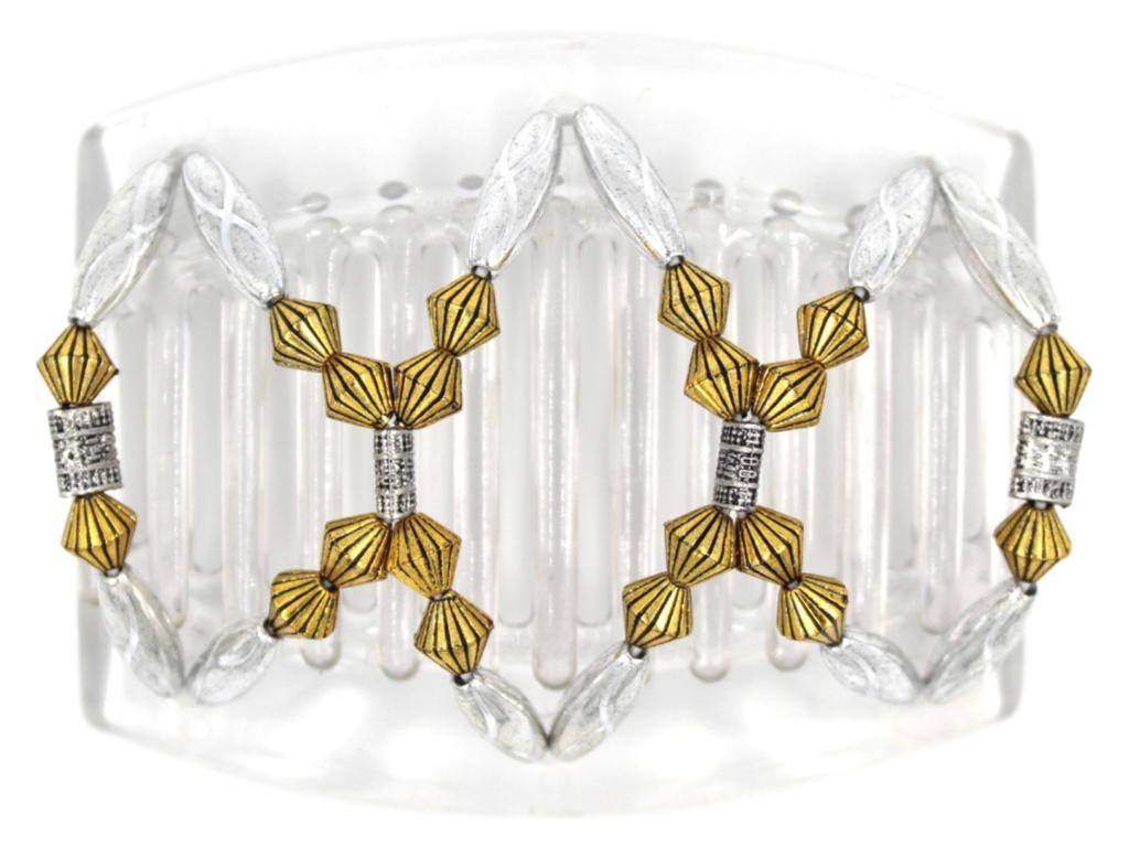 African Butterfly Thick Hair Comb - Dalena Clear 79