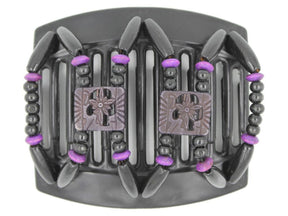 African Butterfly Thick Hair Comb - Dupla Black 122