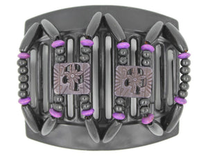 African Butterfly Thick Hair Comb - Dupla Black 122