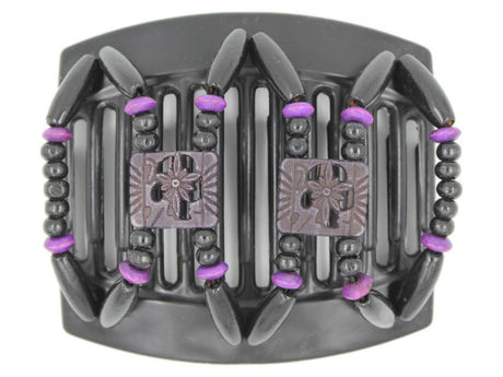 African Butterfly Thick Hair Comb - Dupla Black 122