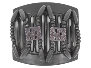 African Butterfly Thick Hair Comb - Dupla Black 141