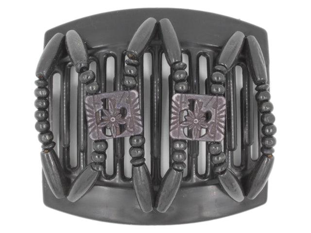 African Butterfly Thick Hair Comb - Dupla Black 141