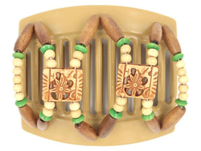 African Butterfly Thick Hair Comb - Dupla Blonde 52