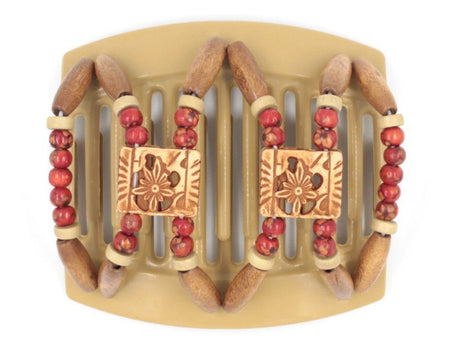 African Butterfly Thick Hair Comb - Dupla Blonde 54