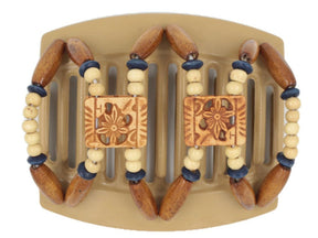 African Butterfly Thick Hair Comb - Dupla Blonde 55