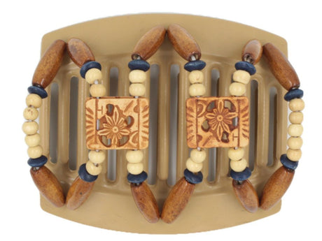 African Butterfly Thick Hair Comb - Dupla Blonde 55