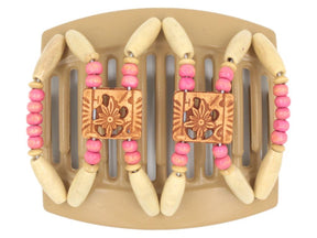 African Butterfly Thick Hair Comb - Dupla Blonde 86