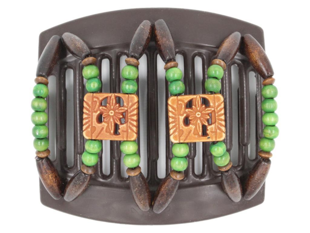 African Butterfly Thick Hair Comb - Dupla Brown 114