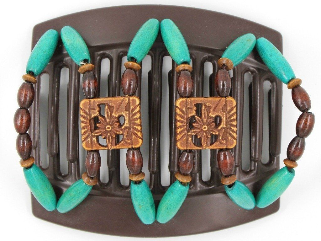 African Butterfly Thick Hair Comb - Dupla Brown 50