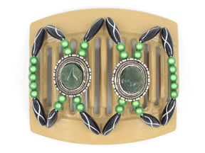 African Butterfly Thick Hair Comb - Gemstone Blonde 12