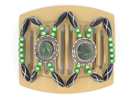 African Butterfly Thick Hair Comb - Gemstone Blonde 12