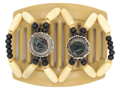 African Butterfly Thick Hair Comb - Gemstone Blonde 16