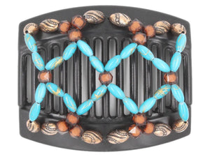 African Butterfly Thick Hair Comb - Ndalena Black 106