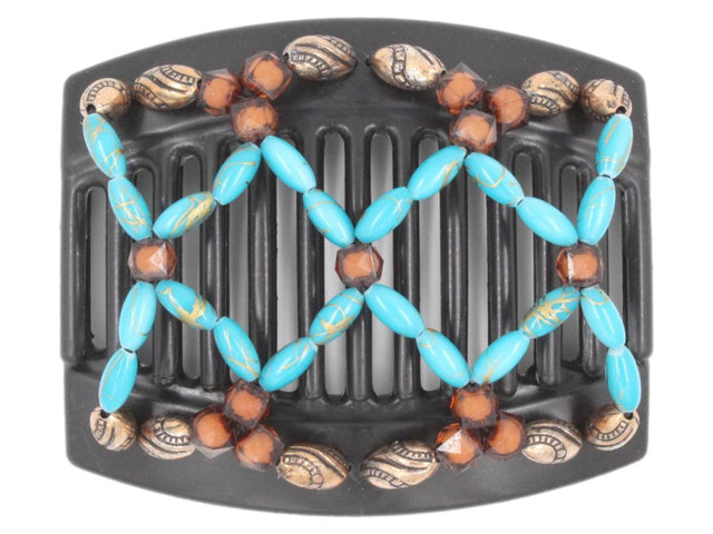 African Butterfly Thick Hair Comb - Ndalena Black 106