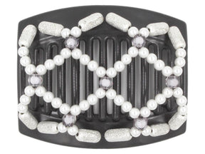 African Butterfly Thick Hair Comb - Ndalena Black 112