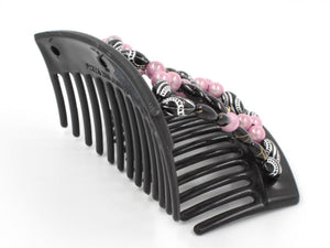 African Butterfly Thick Hair Comb - Ndalena Black 122