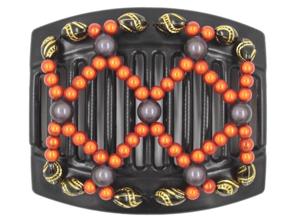 African Butterfly Thick Hair Comb - Ndalena Black 124