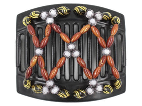 African Butterfly Thick Hair Comb - Ndalena Black 127