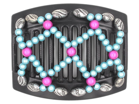 African Butterfly Thick Hair Comb - Ndalena Black 85