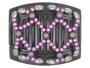 African Butterfly Thick Hair Comb - Ndalena Black 87