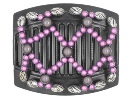 African Butterfly Thick Hair Comb - Ndalena Black 87